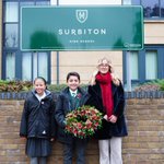 Really proud of our @SHSGirlsPrep Head Girl, @SurbitonHigh Head Girl and @SHSBoysPrep Head Boy as they laid a wreath today on behalf of the school at Kingston's Memorial Service. #WeWillRememberThem 