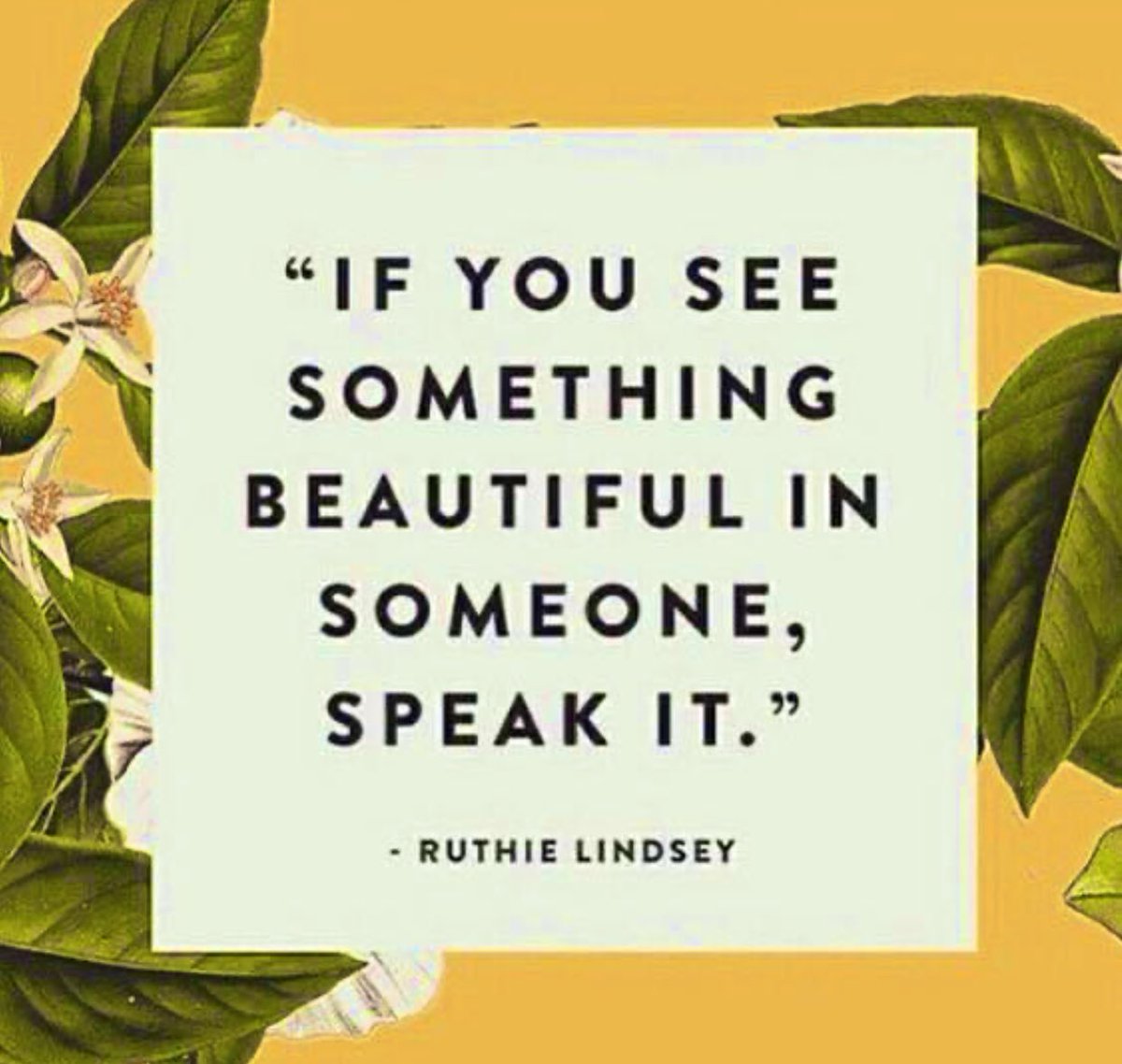 carlaacarlson's tweet photo. โIf you see something beautiful in someone, speak it.โ #Inspiration #DoingForOthers #ThinkBIGSundayWithMarsha https://t.co/bkyDukeQjs