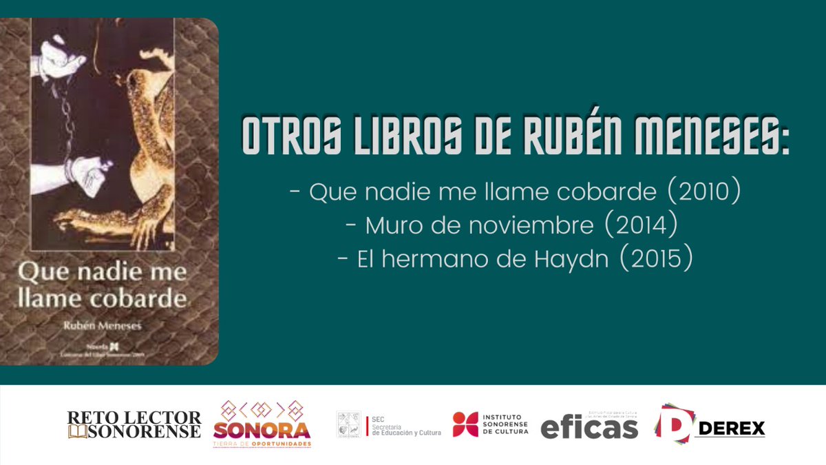 Rubén Meneses ha sido un autor prolífico que ha abarcado desde la novela, el cuento, la poesía. Aquí te compartimos algunos títulos que ha publicado para que tengas una probada. #RetoLectorSonorense