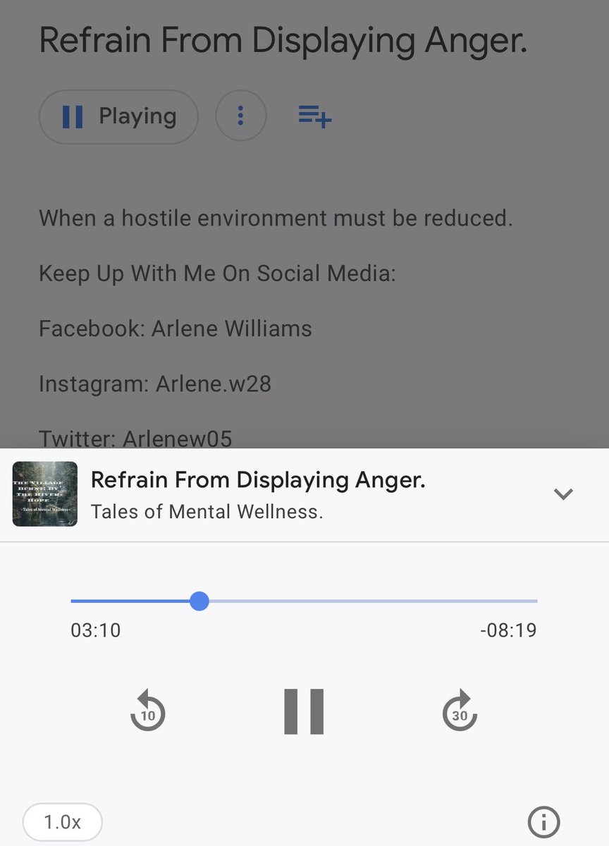 arlenew05's tweet photo. 🚨Good Evening Everyone!! Episode 7 Is Live‼️ Available On Google podcast, Spotify, Anchor &amp; More. This Week’s Episode Is About Learning How To Refrain From Displaying Anger. Check Out &amp; Listen🎧 I Want To Hear From You!! Tell Me Your Thoughts On This Week’s Episode &amp; Share… https://t.co/igMhaK5OrT