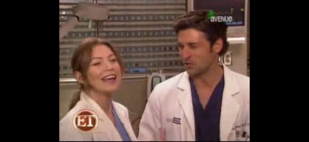 just ellen pompeo and patrick dempsey being extremely happy around each other :)