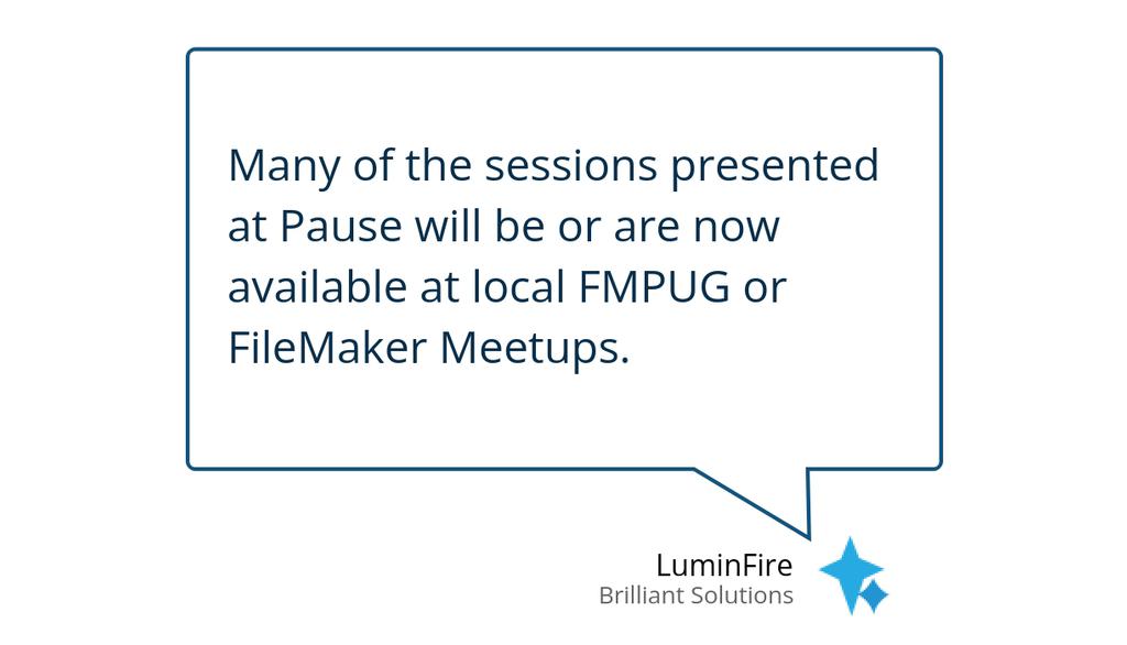 timcimbura's tweet image. 2021 Pause on Error – Claris FileMaker Summer Camp (Un)Conference: bit.ly/30mODeF

#FilemakerDevelopers #Claris #PauseOnError #ShareExperiences #FileMaker