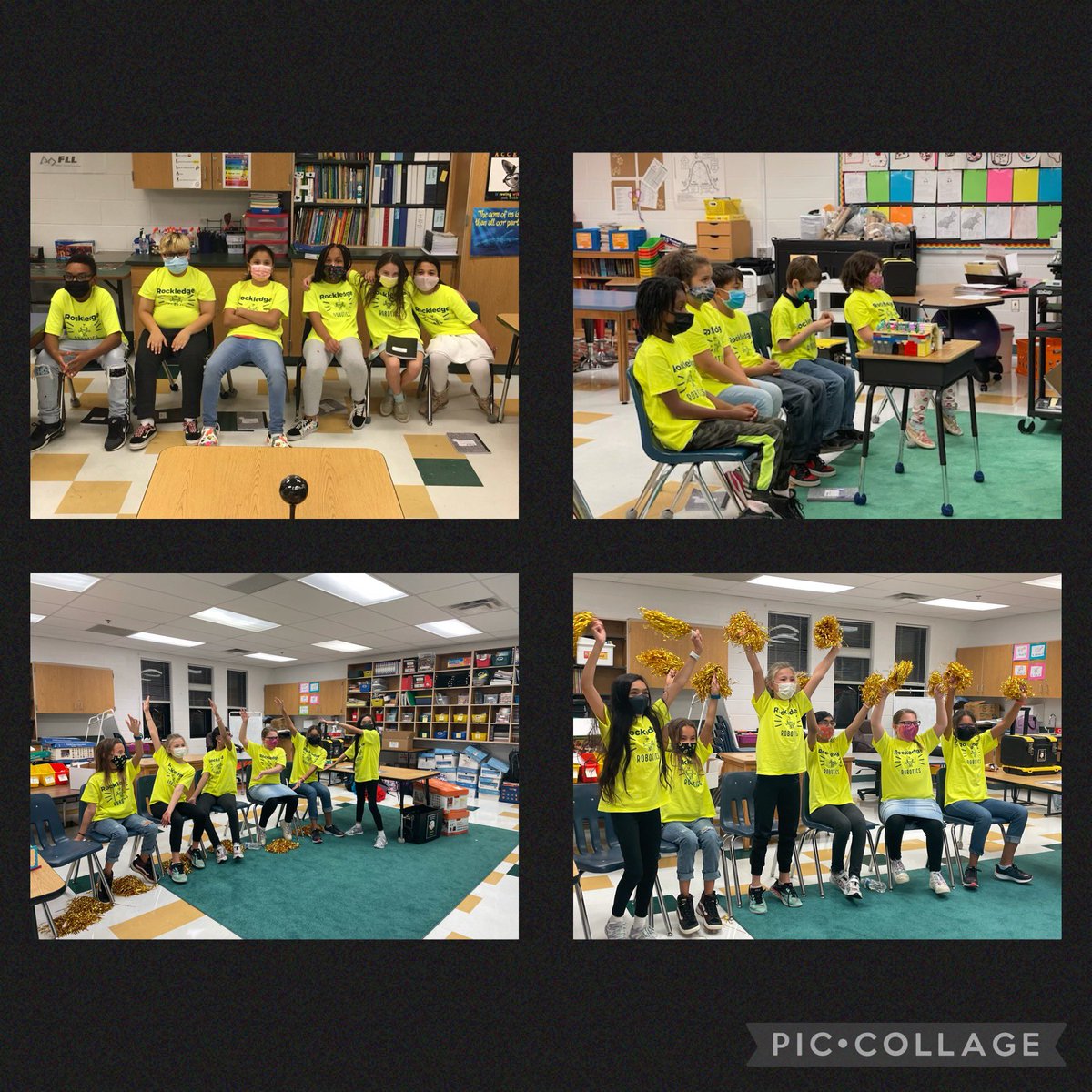 RockledgePWCS's tweet photo. Congratulations to our Rockledge Robotics Teams this week and weekend! Gold won the 1st Place Champion’s Award! Green won Robot Design, and White won Core Values! Our Gold and Green teams will be competing at States this December! @PWCSNews @LDMcDade @nikkikahara @MrsEverettRKES https://t.co/SnQ81OKuFw