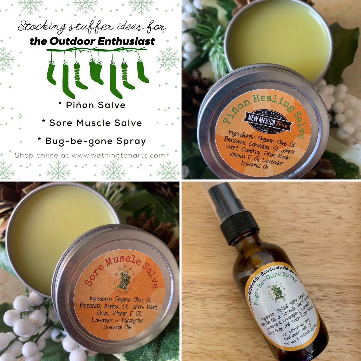 WethingtonArts's tweet photo. Gift Guide - OUTDOOR ENTHUSIAST &amp; ATHLETE — from products that will ease the pain from sore muscles to using ingredients and scents from nature, we’ve got you covered for your gift giving needs for these folks in your life!  #holidaygiftguide #stockingstufferideas https://t.co/C7cv95imdD