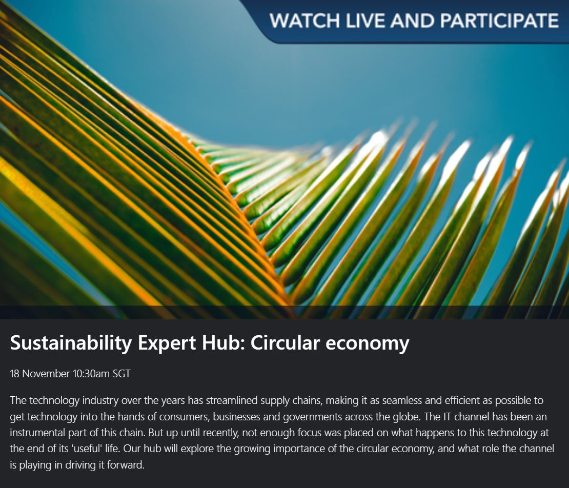 CanalysForums's tweet image. Join Sheena Wee for #CanalysForums21 APAC Sustainability expert hub ‘Circular economy’ with the region’s experts. Want to be part of the discussion? Register now and book your seat! account.canapii.com/events/canalys…
