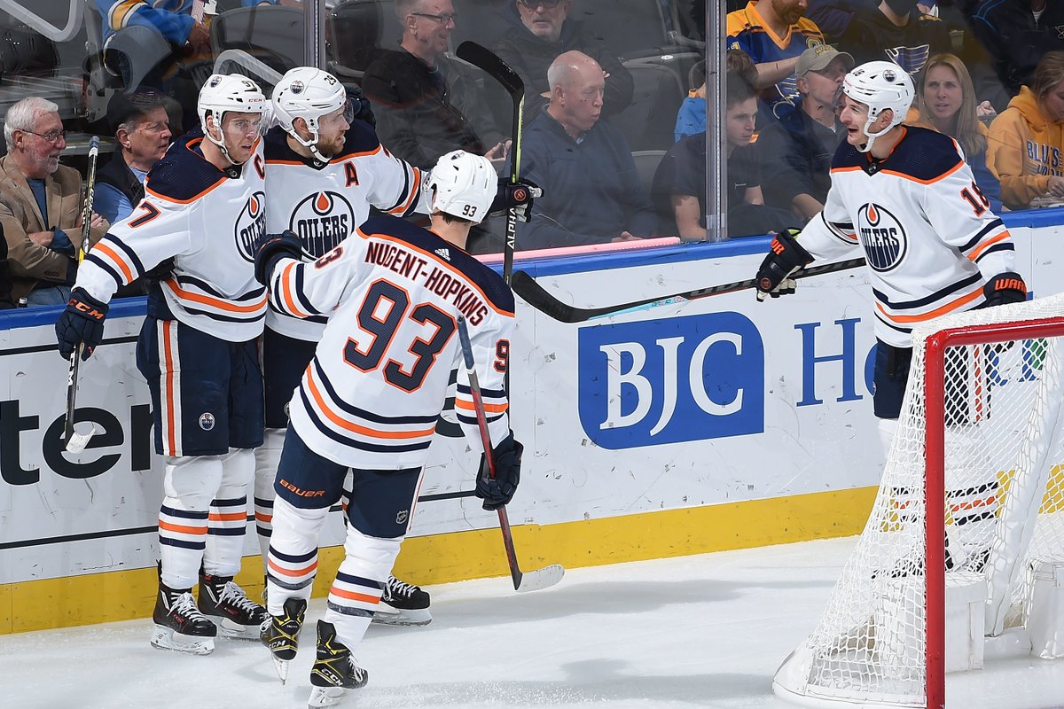 EdmontonOilers's tweet photo. 5-4 #OILERS WIN IN ST. LOUIS! #LetsGoOilers https://t.co/4468734Emu