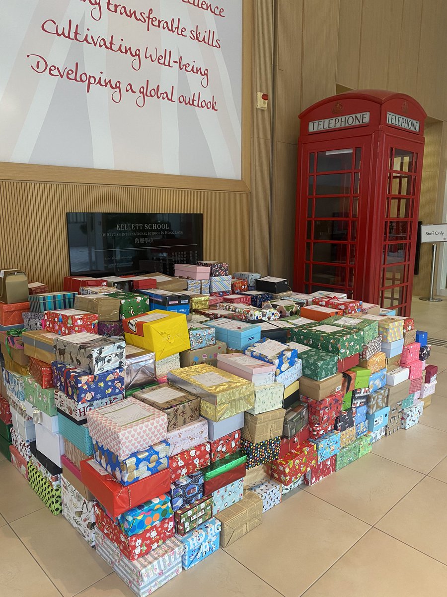 PosKellett's tweet photo. Thank you to all of our students, staff and parents for their generous Box of Hope donations! 🎁 @boxofhopehk @KellettSchool https://t.co/G8pm6SjeDP