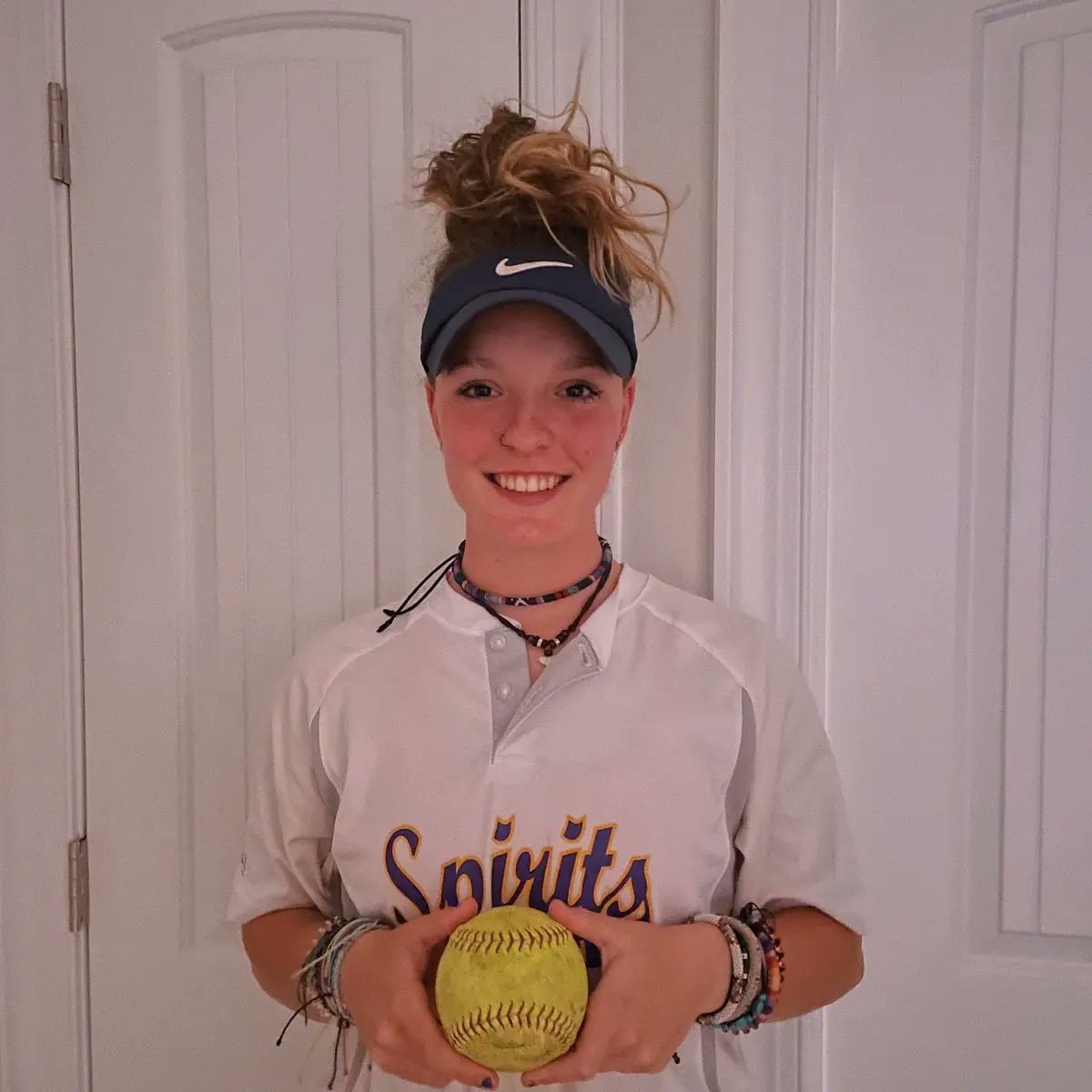 SpiritsFast's tweet photo. What does a game-winning, two-run homerun smile look like???  Like Reese Miller!  Congratulations...Play BIG!! https://t.co/vJDCKXFgxC