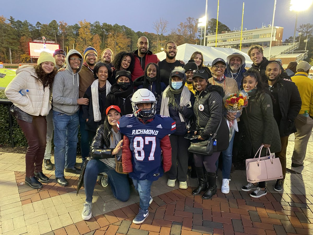Thanks to everyone that celebrated Seyoum’s Seniors night  Go Spiders ⁦<a href="/SpiderAthletics/">Richmond Athletics</a>⁩  ⁦<a href="/urichmond/">University of Richmond</a>⁩