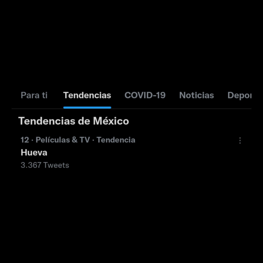 emiliosoriomex's tweet photo. "Hueva" es tendencia #12 en México. 🇲🇽 https://t.co/LTgbw1hyXB