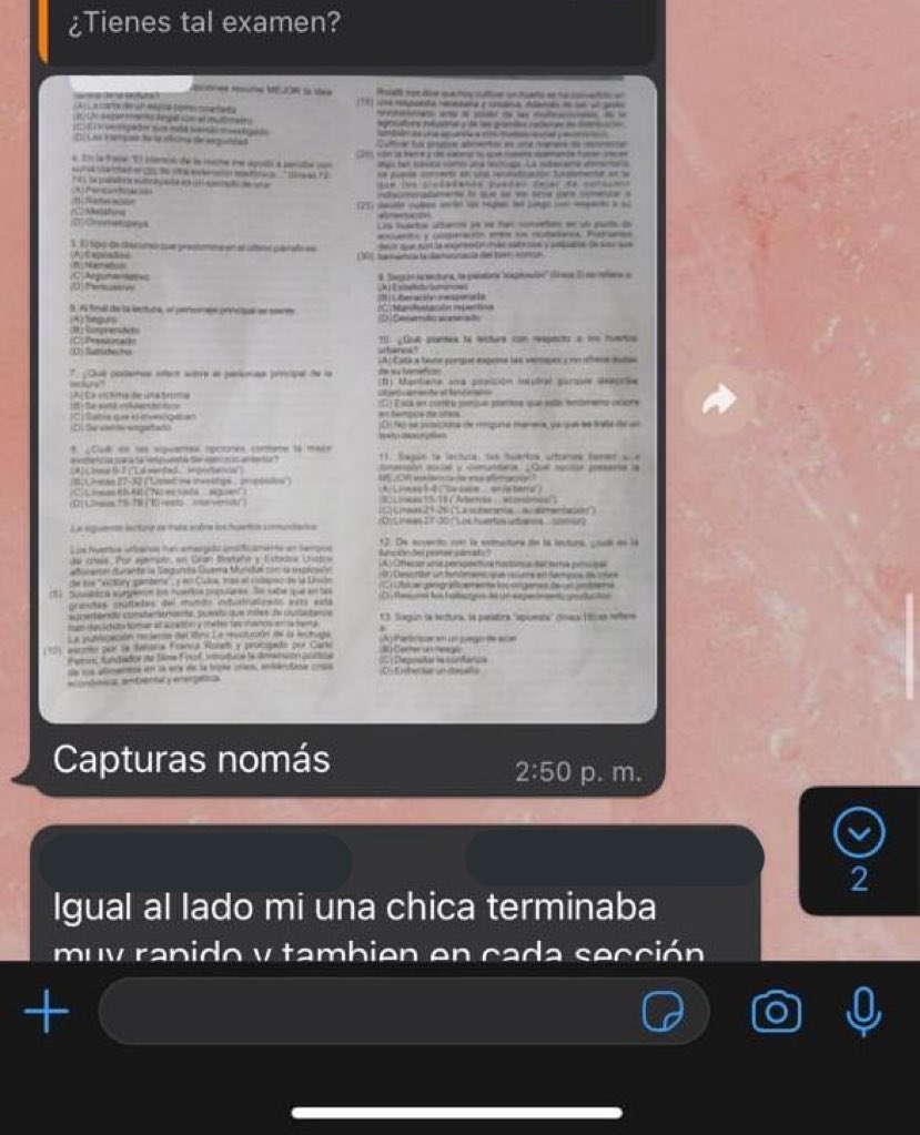 RepiteUdg2022A's tweet photo. LUMIERE FILTRA DE NUEVO EL EXAMEN DE ADMISIÓN A LA UDG DEL CALENDARIO 2022A, PEDIMOS QUE SE NOS RESPETE A LOS ASPIRANTES Y SE HAGA JUSTICIA REPITIENDO EL EXAMEN

@udg_oficial @rvillanueval @GobiernoJalisco @cursos_lumiere 
#LumiereFiltraExamen #InjusticiaUDG #Examen2022A https://t.co/7xwodZawvN