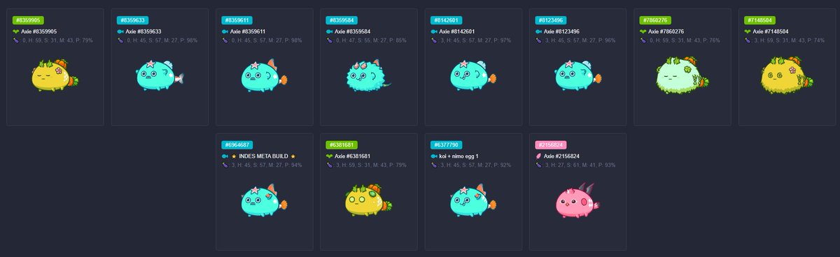 PawelQhd's tweet photo. 12 Axies still need talented scholars to take care of them.
Apply if you are interested:

https://t.co/foiPdqG2xg

#AxieInfinityScholar #AxieinfinityScholarship #AxieScholar #AxieScholarship https://t.co/UPrJ3z3poa
