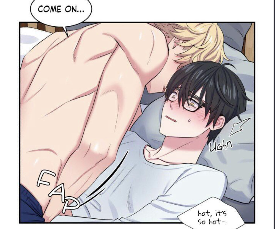 YAOIxxSMUT's tweet photo. “Let’s touch each other together please” 

Sauce: professor’s double life 

#BL 
#yaoi 
#smut https://t.co/ItIafV0tvb