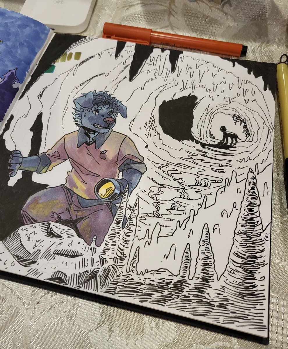 lakehounds's tweet photo. And here's today's drawing from #TBF21 #thoughtbubble2021 https://t.co/5u1SS2A7Br