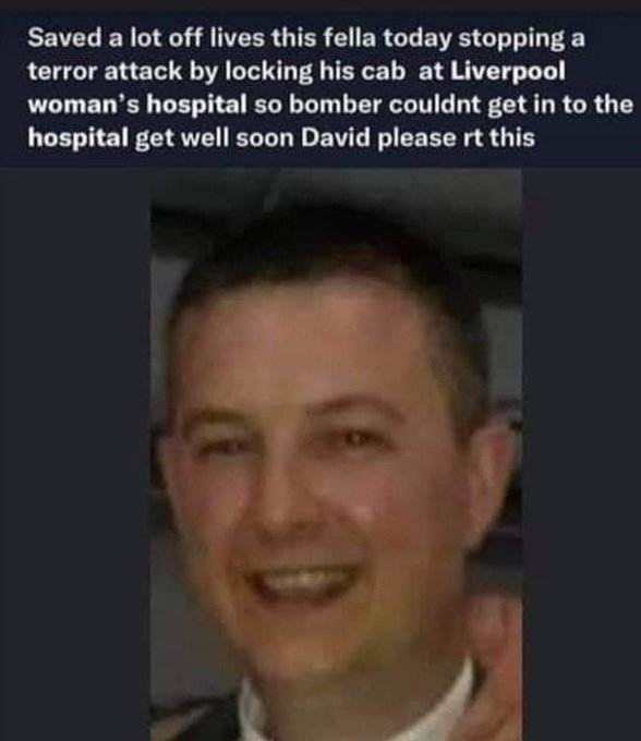 David Perry Gofundme Page Set Up For Heroic Liverpool Taxi Driver Who Locked Suicide Bomber In His Car