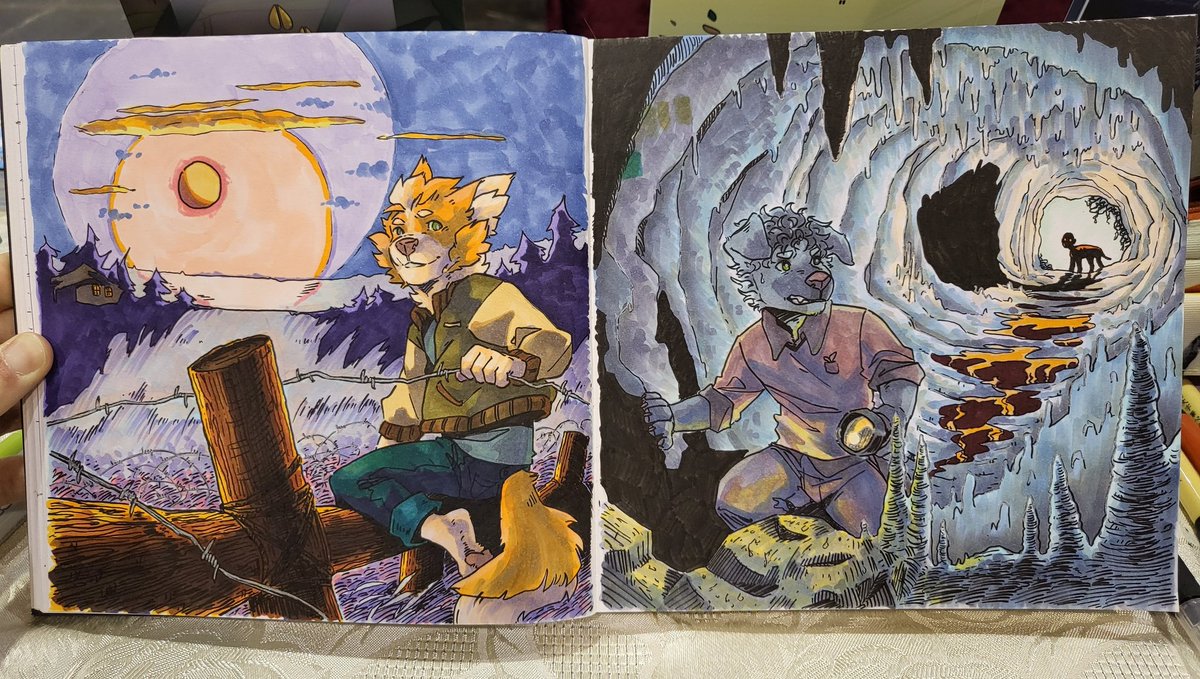 lakehounds's tweet photo. Aaand both of them together 🧡
#thoughtbubble2021 https://t.co/ZmUQCMGT9o