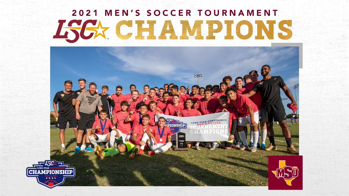 🏆 2021 #LSCmsoc Tournament Champions 🏆

1⃣ <a href="/MSUMustangs/">MSU Mustangs</a> 0 (5)
3⃣ <a href="/LCUCHAPS/">LCU Chaparrals</a> 0 (4)

Mustangs go 5-for-5 in penalty kicks to claim the 2021 tournament championship! Congratulations, MSU! ⚽