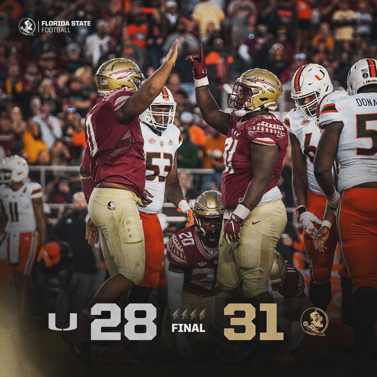 Great win‼️⚜️ <a href="/FSUFootball/">FSU Football</a> <a href="/FSU_Recruiting/">Seminoles Recruiting</a> <a href="/ChuckCantor/">Chuck Cantor</a> <a href="/Coach_Norvell/">Mike Norvell</a>