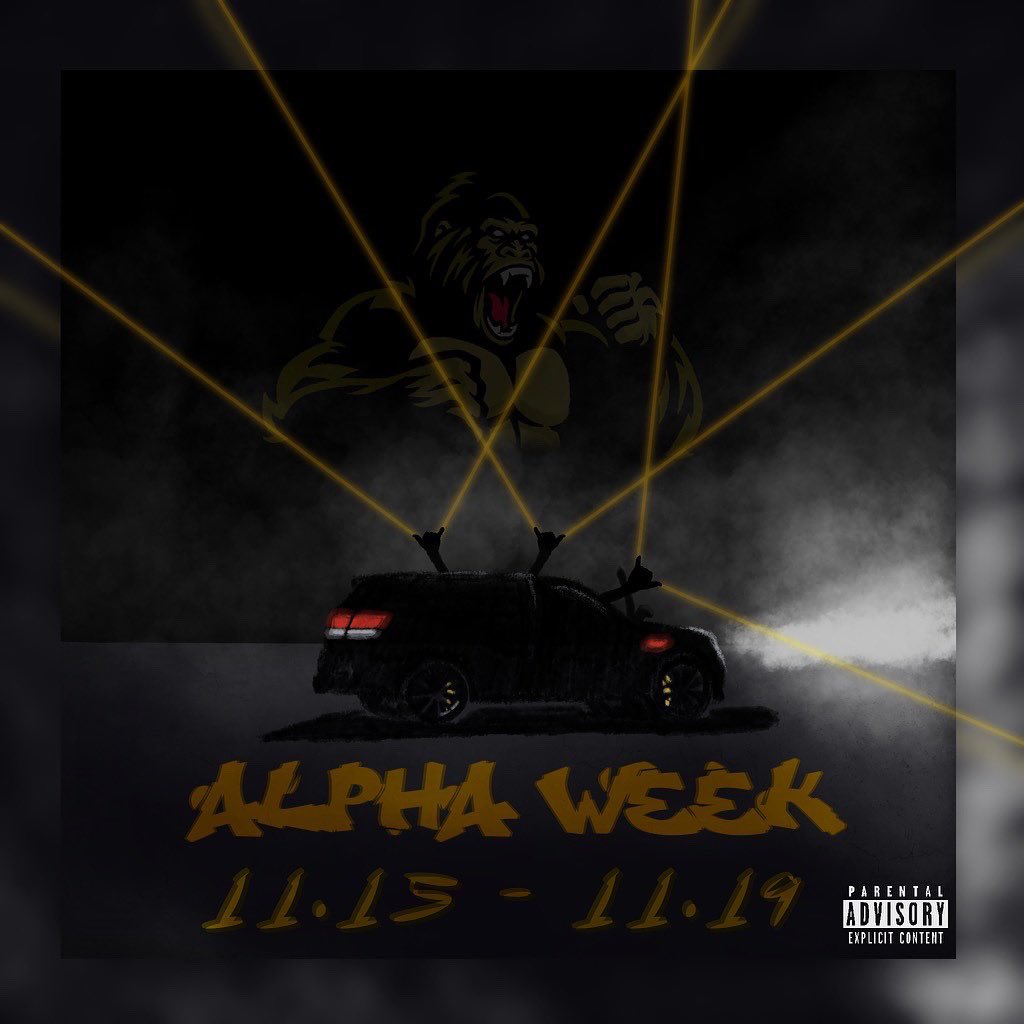 UpXiAlphas's tweet photo. Are y’all ready?🥶Be sure to slide to all of our events for UpXi’s 2021 Alpha Week we gone see who want smoke 🦍💨 ? https://t.co/yf4gmo2BCS