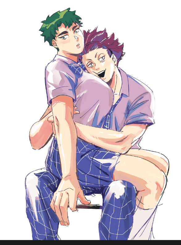 my hc is that Shirabu and Tendou both in love with ushi and they fight over her a lot. Shirabu hates tendou can get away with a lot of stupid shit😂