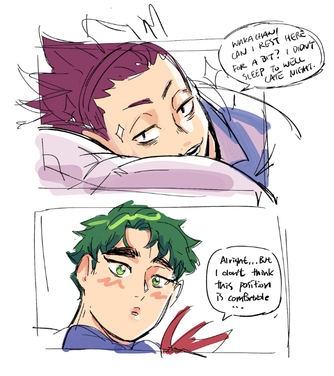 my hc is that Shirabu and Tendou both in love with ushi and they fight over her a lot. Shirabu hates tendou can get away with a lot of stupid shit😂