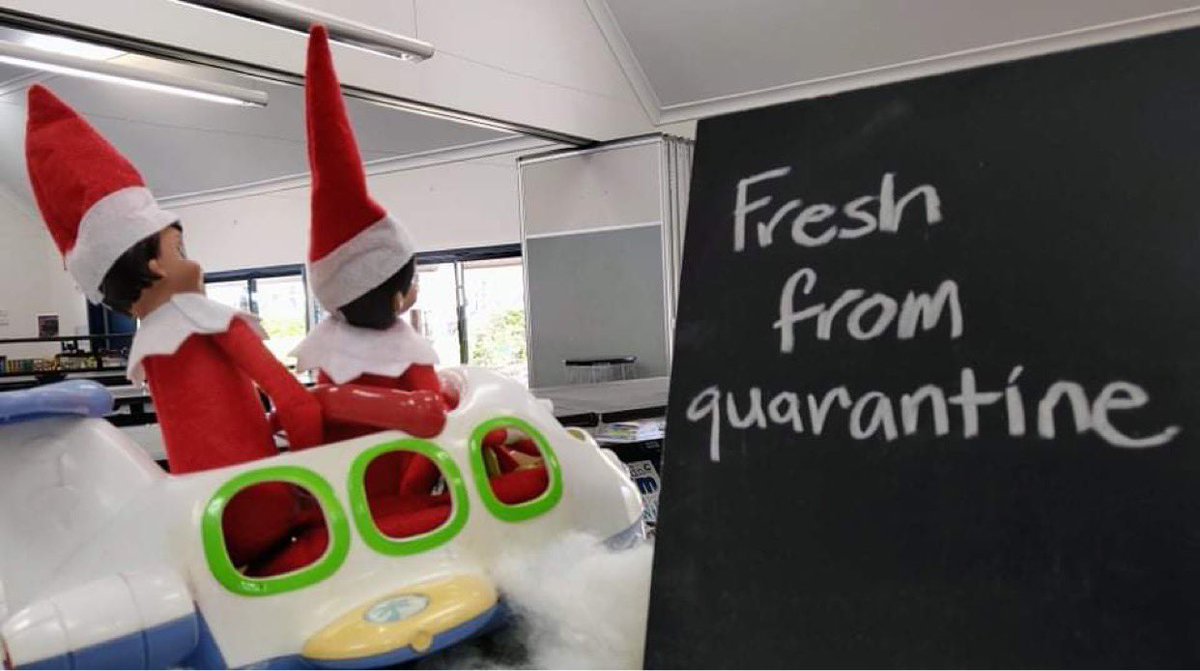 WestMACLib's tweet photo. It’s that time of year again - the cheeky elves are back to help students return all their books! https://t.co/NUlDoHbdzh