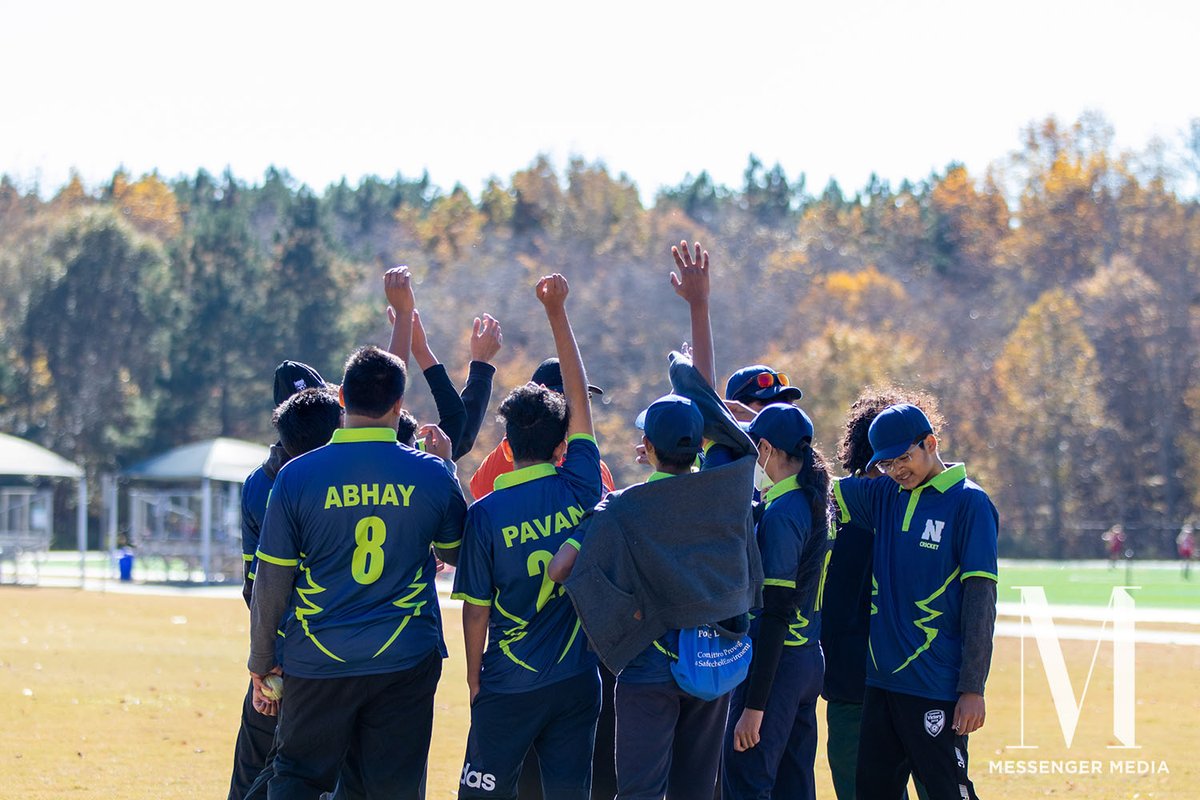 NHSMessenger's tweet photo. The cricket team won by 5 wickets against South Forsyth High School today.

Photos by Kush Santosh. https://t.co/ml0wWyKHSN
