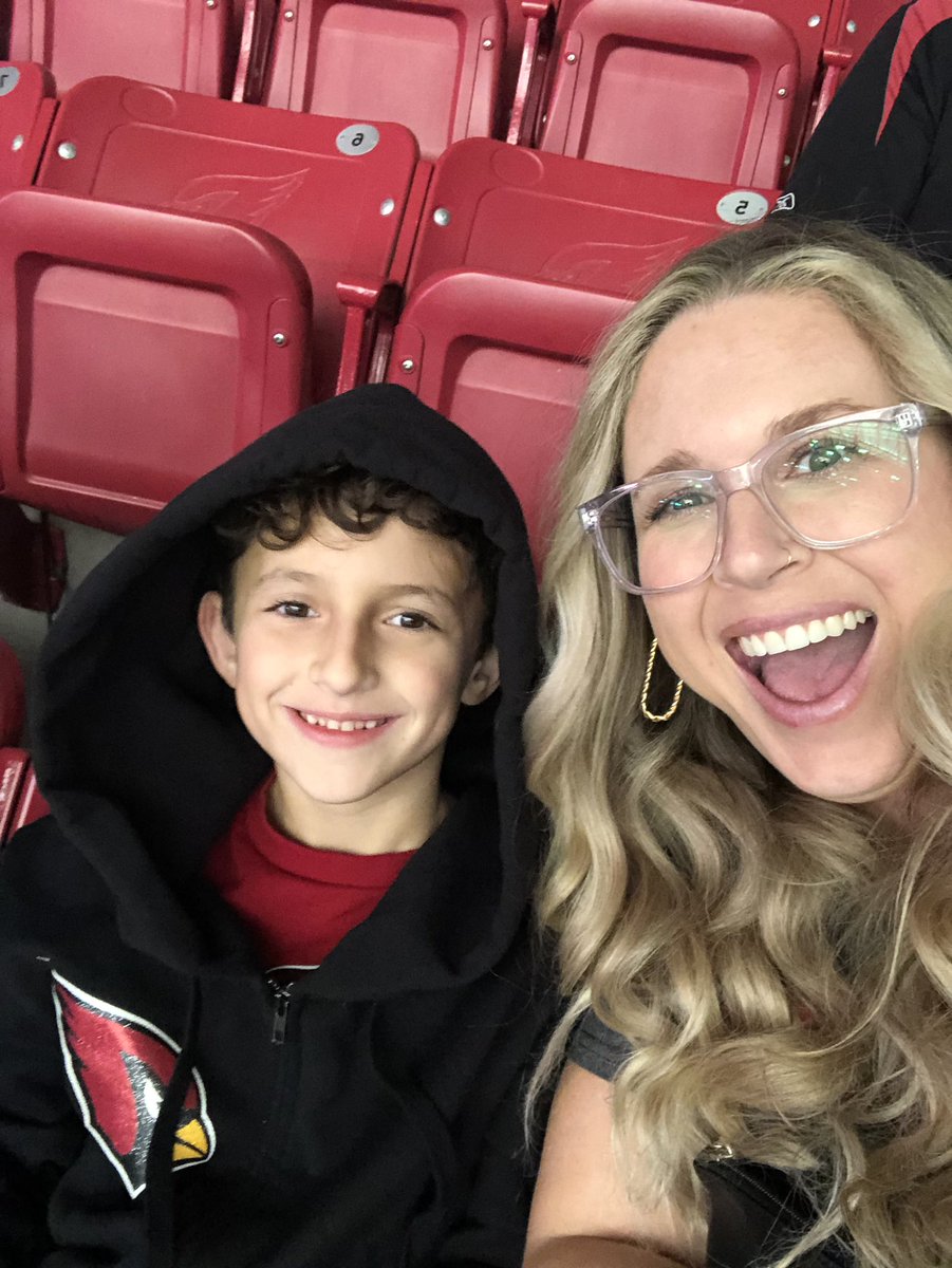 MeganNutrition's tweet photo. Happy birthday and first football game Oliver, we love you! 
#redsea 
#GoCards https://t.co/3HqR63XLiY