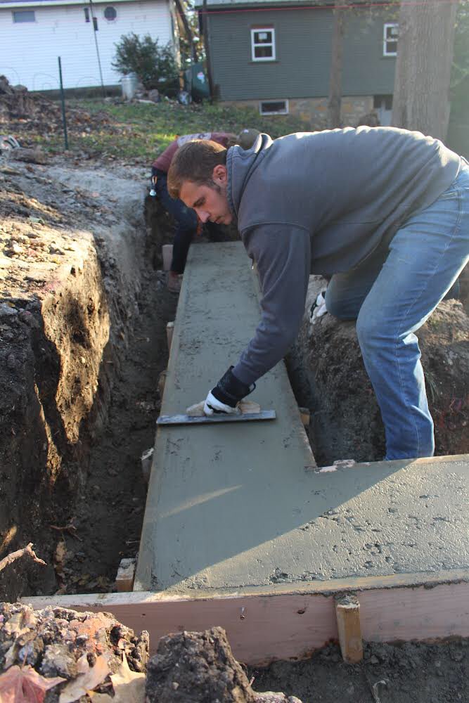 Working on our concrete skills! Footings are poured and we are moving along this week! #Studio804