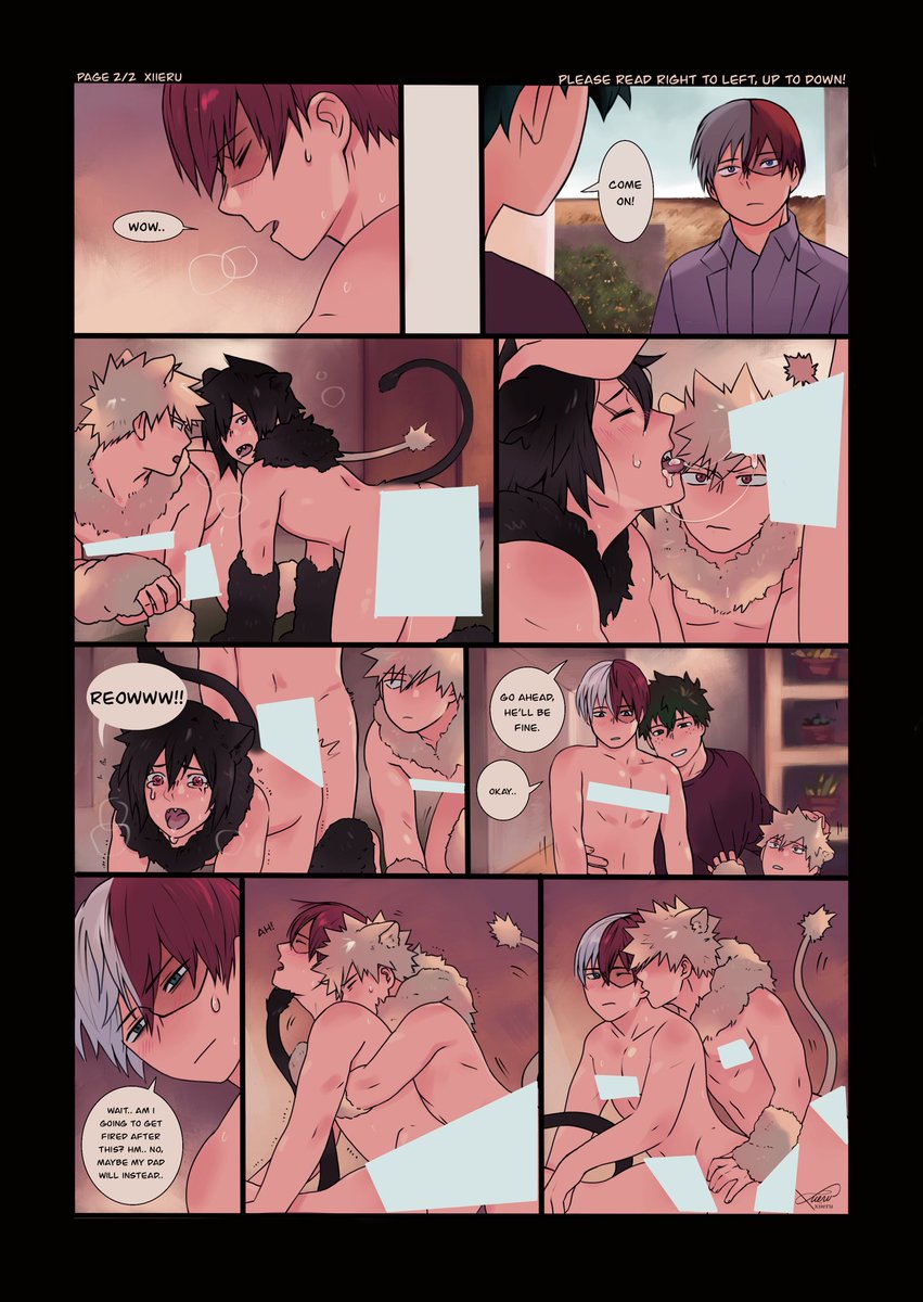 xiieru's tweet photo. Finally able to post my piece for the @ColdInfernoZine !! ♥️🍰 !! 

TW: NSFW 

#todokiribakudeku #todokiri #kiribaku #todobaku patrons/substars, uncensored links will be below if u havent seen it yet! 🍰 https://t.co/WDwp6PGRDm