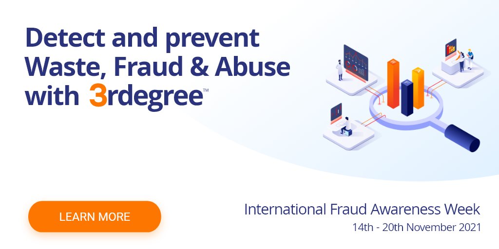 _3rdegree's tweet image. 3rdegree protects businesses from Waste, Fraud and Abuse. Based on a decade of industry experience providing fraud analytics and services to organizations of all sizes. 3dg.net.nz 
#internationalfraudawarenessweek #SaaS #businessprotection #protectingbusinesses #data