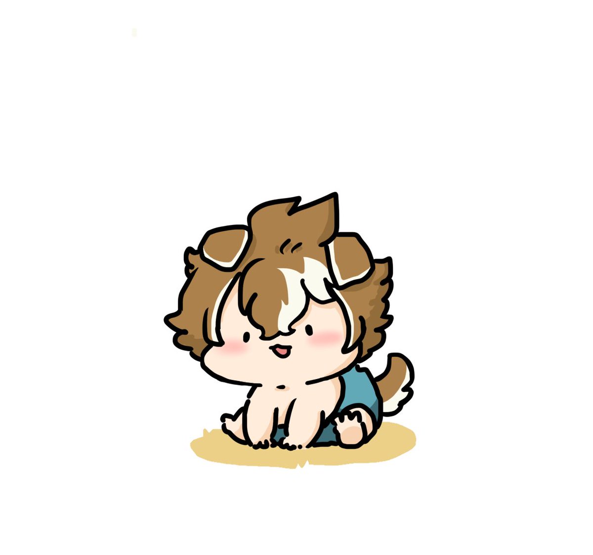 「ゴローくん(ばぶのすがた) 」|くーすけのイラスト