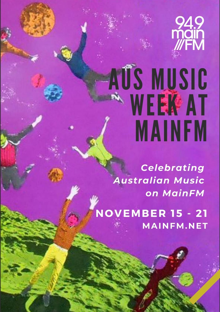 MusicVictoria's tweet photo. The @949MAINfm Aus Music Week starts today, bringing 100% Australian content, special programs &amp; interviews in honour of Aus Music Month.

Tune into 94.9FM or listen live at https://t.co/O2DJHcIN0s from 15-21 Nov as the award winning and NFP station celebrates Australian music. https://t.co/8ulQXJwQ4b