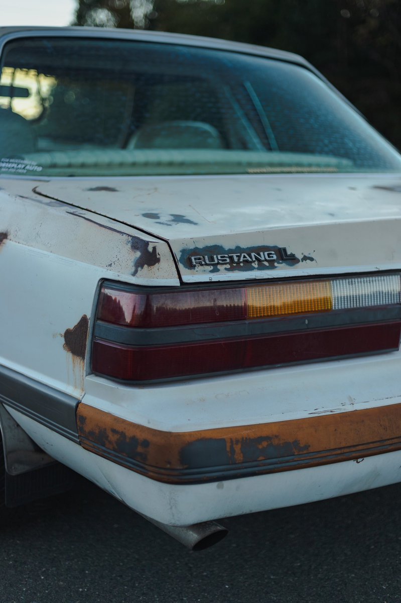 HarrisLue's tweet photo. Winona… a rusty, former security vehicle… and too damn cool for words 😍😍😍 #FoxBody #FourEye #FordMustang #Rustang https://t.co/vNcDTcYZf2