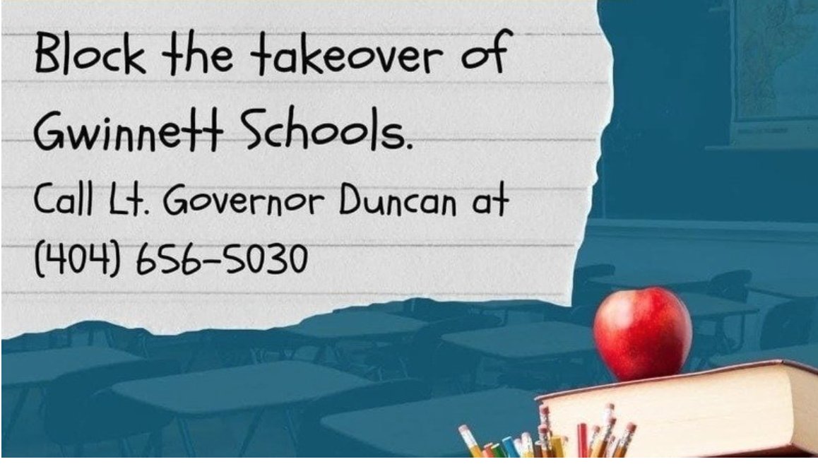 GwinnettDems's tweet photo. STATE SENATOR CLINTON DIXON AND THE GOP FROM WRECKING GWINNETT! DO NOT NULLIFY OUR VOICES!

#BlockTheTakeOver
#StopThePowerGrabOfGwinnett https://t.co/YiP4nQztpC