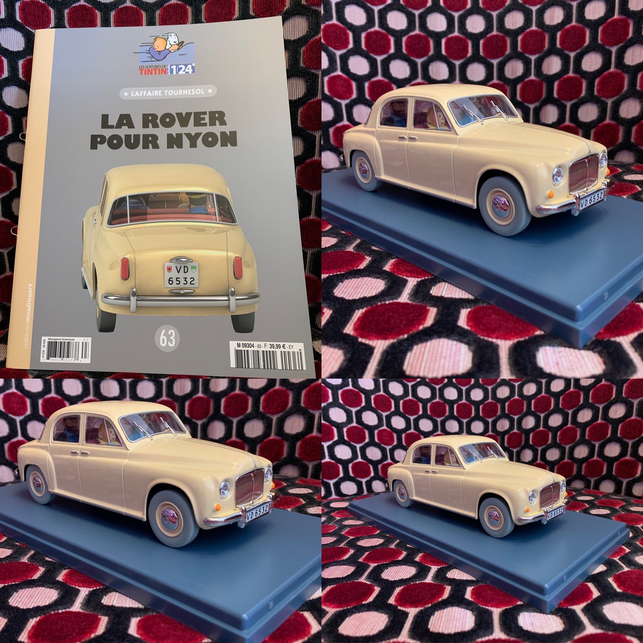 Voiture de collection Tintin, Les Dupondt dans la 201 cabriolet