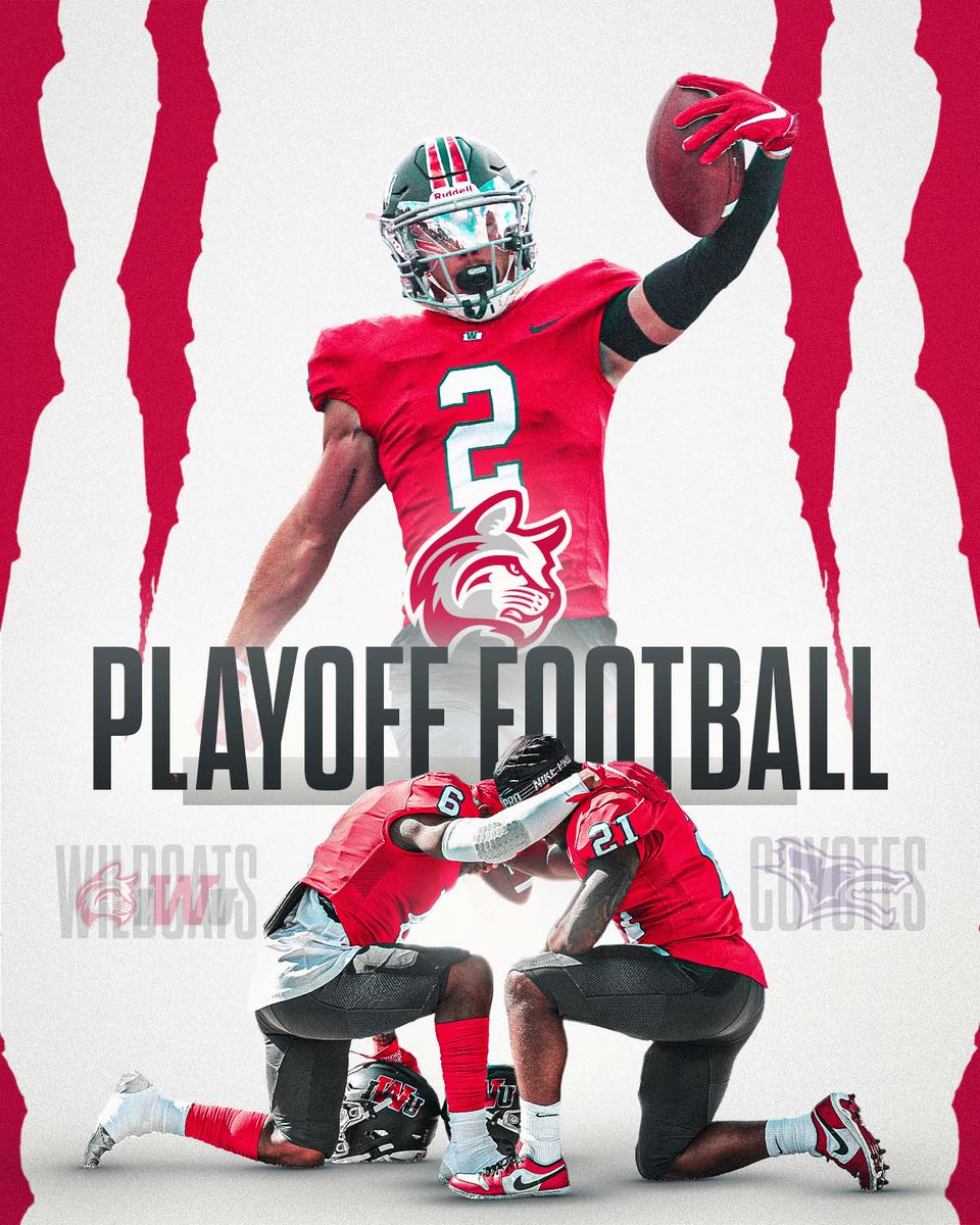 IWUWildcats's tweet photo. Playoff Football is coming to @IndWes!

@IndWesleyan_FB  vs. @kwucoyotes 
📍Marion, Ind. | Wildcat Stadium
⏰1:00 p.m. EST
📅Sat. Nov. 20, 2021
🎟️On Sale Tuesday at 10am
📰https://t.co/VaOB2kVFc4 https://t.co/6d9JEsYmMZ