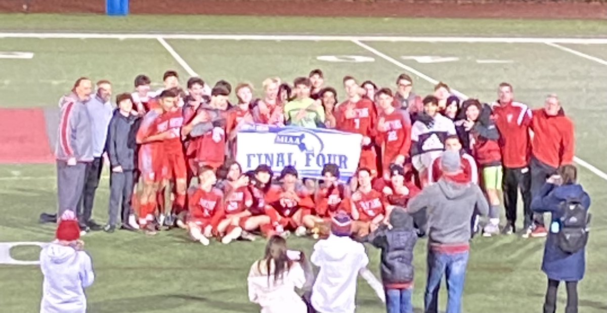 mjrenear's tweet photo. Congratulations to these young men!  The half time score wasn’t pretty but you persevered all the way to penalty kicks. #greatdaytobeaspartan ⁦@ELHSspartans⁩ #nevergiveup https://t.co/8ChO9uaAMD