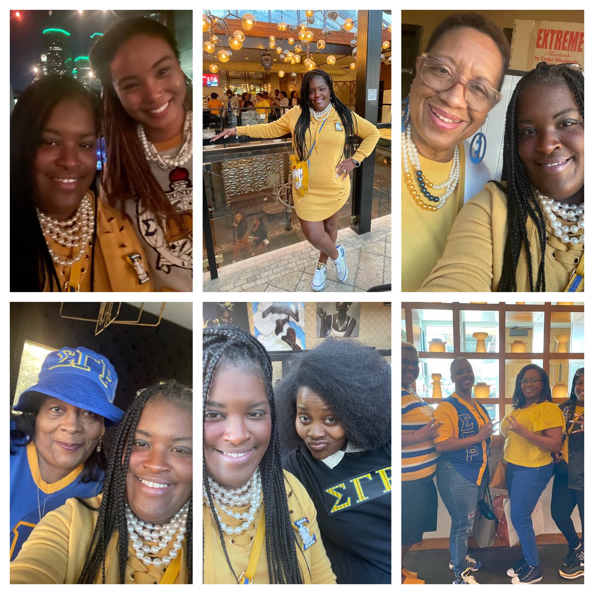 sgrhomocity's tweet photo. Friday November 12th Sigma Gamma Rho Sorority, Inc. Turned 99 years! Enjoy these photos of our ETS members celebrating Founders’ Day together!! 💙💛🐩
#sigmagammarho #sgrho #EliteETS #MoCityPretty🐩 #Founders’Day #99years #RHOadToCentennial #Sisterhood https://t.co/ThGkMPrGsZ