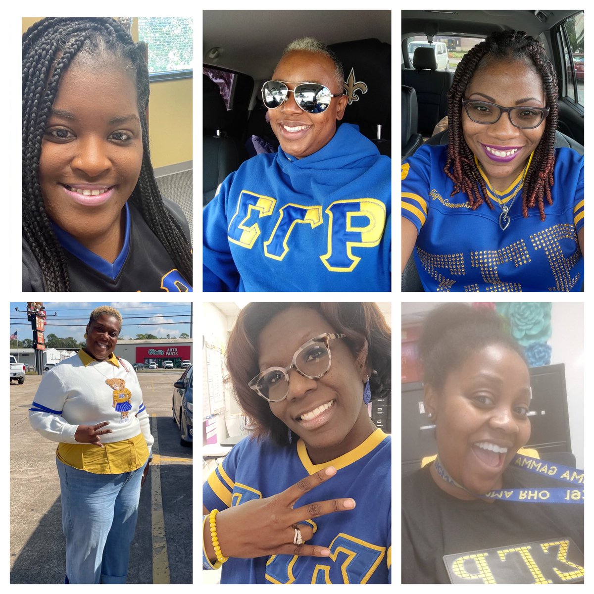 sgrhomocity's tweet photo. Friday November 12th Sigma Gamma Rho Sorority, Inc. Turned 99 years! Enjoy these photos of our ETS members celebrating Founders’ Day together!! 💙💛🐩
#sigmagammarho #sgrho #EliteETS #MoCityPretty🐩 #Founders’Day #99years #RHOadToCentennial #Sisterhood https://t.co/ThGkMPrGsZ