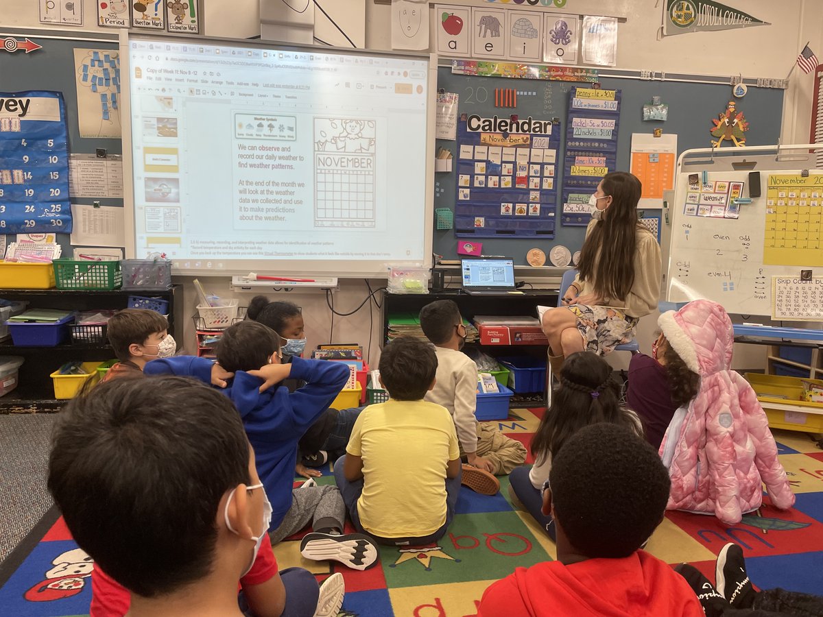RachelGunaward1's tweet photo. Ms. Eskenas' students have been working hard to notice #patterns during #CalendarTime since the beginning of the year. Los estudiantes de Srta. Eskenas han estado trabajando arduamente para notar #patrones durante el tiempo del #calendario desde el comienzo del año. @MathRandolph https://t.co/TK7datzkCW