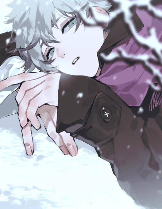 サンソンくんは雪も似合うね 