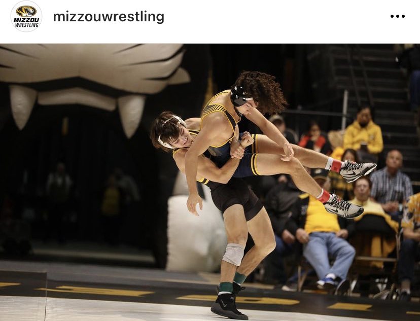 Battle of the hairstyles won by <a href="/CrawTrey/">Trey Crawford</a> . Nice work today! 🐯🖤💛