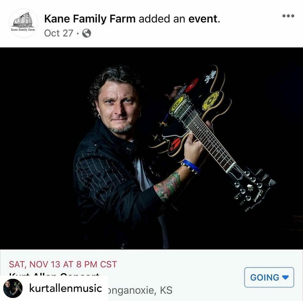 mono_plak's tweet photo. Posted @withregram • @kurtallenmusic Tonight @kane.family.farm show at 7pm.
@gibsonguitar @gibsoncustom @black35guitars @mono_plak @fenderamplification @ernieball.uk @fulltoneeffects @jimdunlopusa #bluesrock #bluesrockguitar #bluesrockmusic #fun #livemusic #livemusicrocks #m… https://t.co/jjm3QAxs41