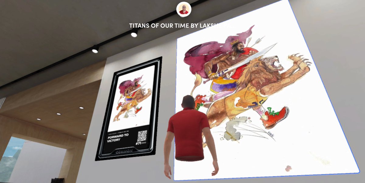 Today we completed TITANS OF OUR TIME, the second collection from <a href="/VladislavLakshe/">Vladislav Lakshe</a> on <a href="/StarlyNFT/">Starly.io</a>! Loving this artwork and the NFT system. 

We then made a VR gallery of our collection!! #vr #nft