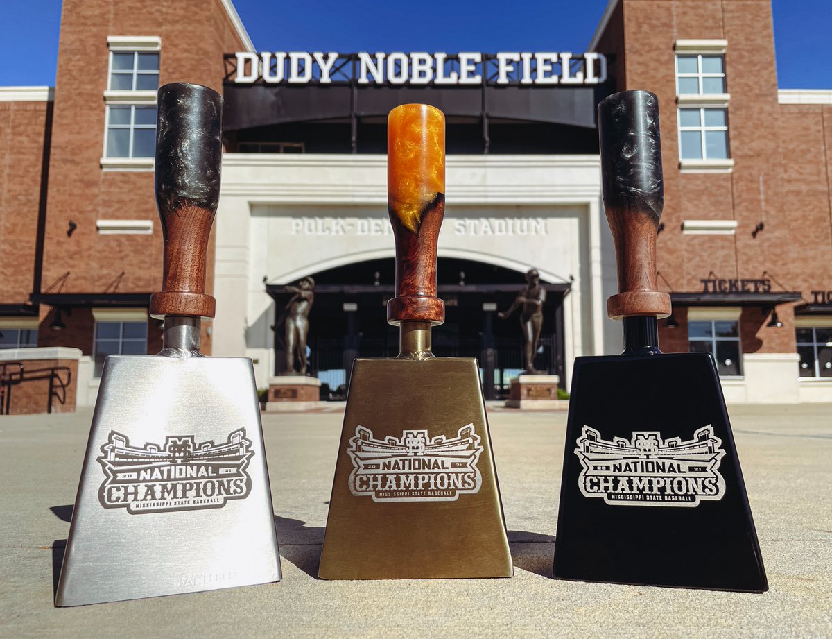 We're thrilled to introduce our officially licensed National Championship commemorative bells! If you're looking for a special piece of memorabilia to celebrate winning the 2021 CWS National Championship, then this bell is for you! Get yours @ battlebells.com! #hailstate