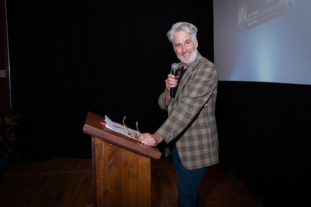 LakeshortsFilm's tweet photo. Photos are up on https://t.co/MLVduqAToP and https://t.co/4and16CKNH We’ll be posting all week but let’s start with a big Happy Bday and thank you to the amazing #rickroberts for being a fantastic host! No #hostfail here but pics of the attempt! #grandriverscreening https://t.co/NVAC4PCWmr