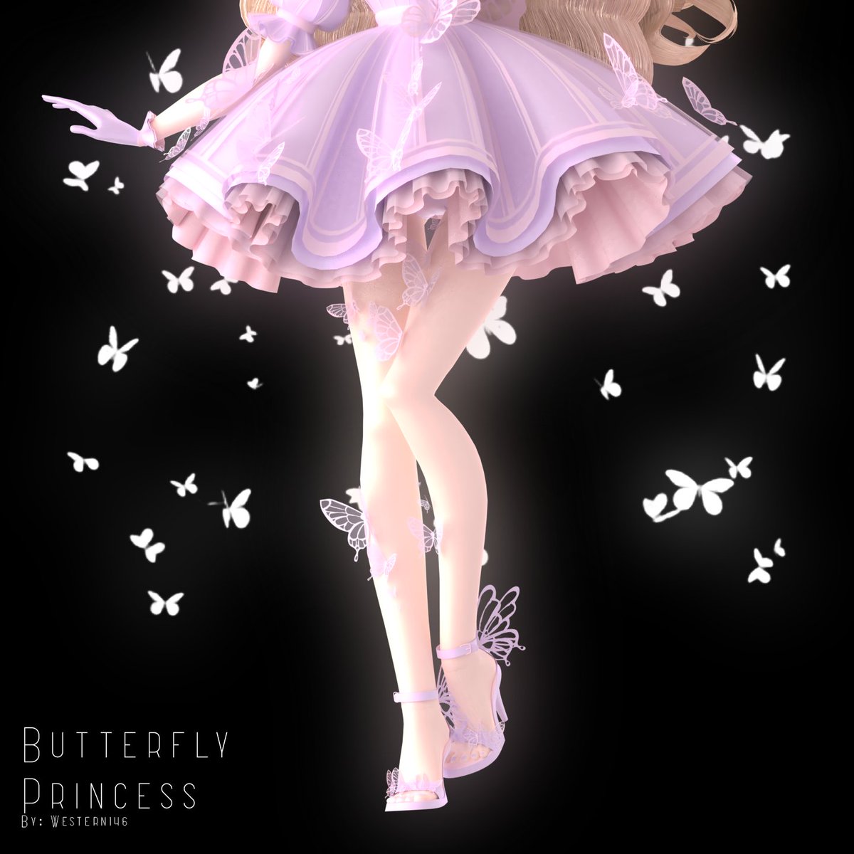 Western146's tweet photo. ✨🦋Butterfly Princess Set🦋💜

"Transform...🦋"
🦋Butterfly Head Piece
💜Fluttery Dress
✨Winged Butterfly Heels https://t.co/T3ZWnAMD6g