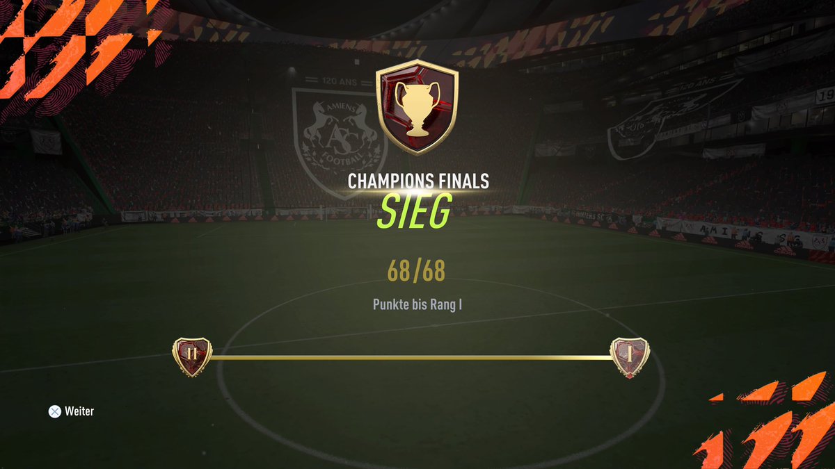 FifaFramke's tweet photo. Das erste mal in einer WL den höchstmöglichen Rang geholt! Stolz, aber mit dem Wissen weiterarbeiten zu müssen!
#Rang1 #WEITER! #FIFA22 #FUTChampions https://t.co/OtDKPbfobA