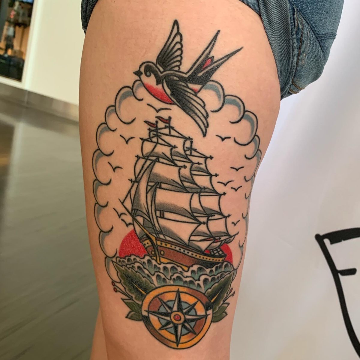 8clevercadaver3's tweet photo. Exploring the seven seas.
.
.
#americantraditionaltattoo #traditionaltattoo #tattooartist #tattoo #sparrow #shiptattoo #dallastattoos #dentontattoos #wddi #texastattoo #solidink @thesolidink @traditionalkings https://t.co/LtxSlUFTcp